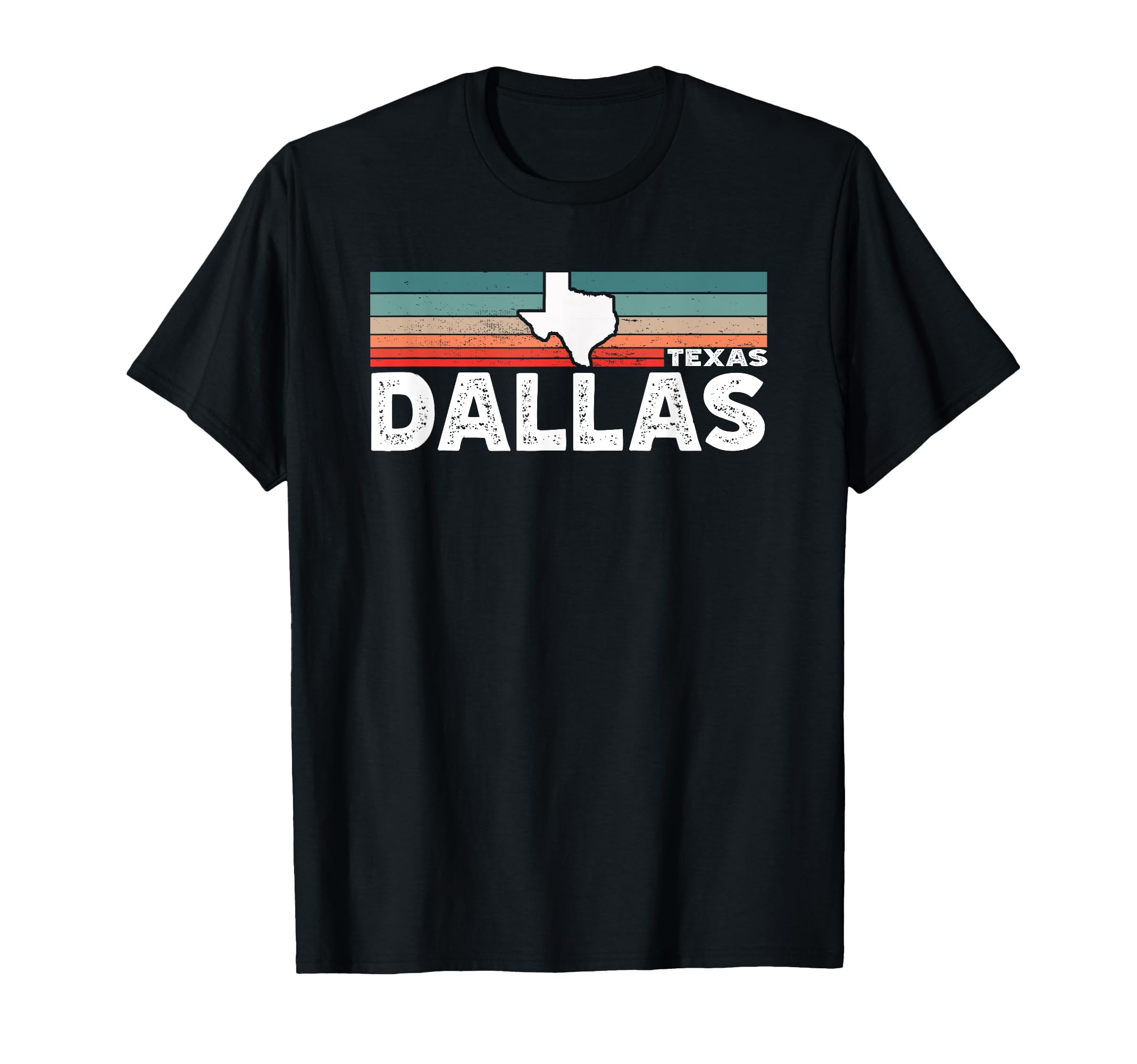 Vintage Retro Dallas TX Tourist Native Texas State T-Shirt