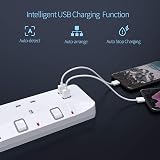 PIBEEX 4 Way Extension Lead with USB Ports 2M Mountable BS1363-2 13A 3250W view 4