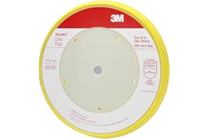 3M Hookit Disc Pad, 05781, 8 in, Medium Density Foam, Abrasive Disc Pad for Paint Stripping, Primer Sanding, Polishing or Grinding