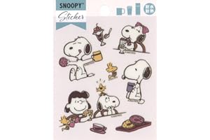 S&Cｺｰﾎﾟﾚｰｼｮﾝ S&C Corporation Snoopy PKS297 Heat and Water Resistant Sticker Cafe