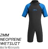 Urban Beach Sharptooth Shorty Wetsuit Blue M 2MM Unisex Youth Kids view 2