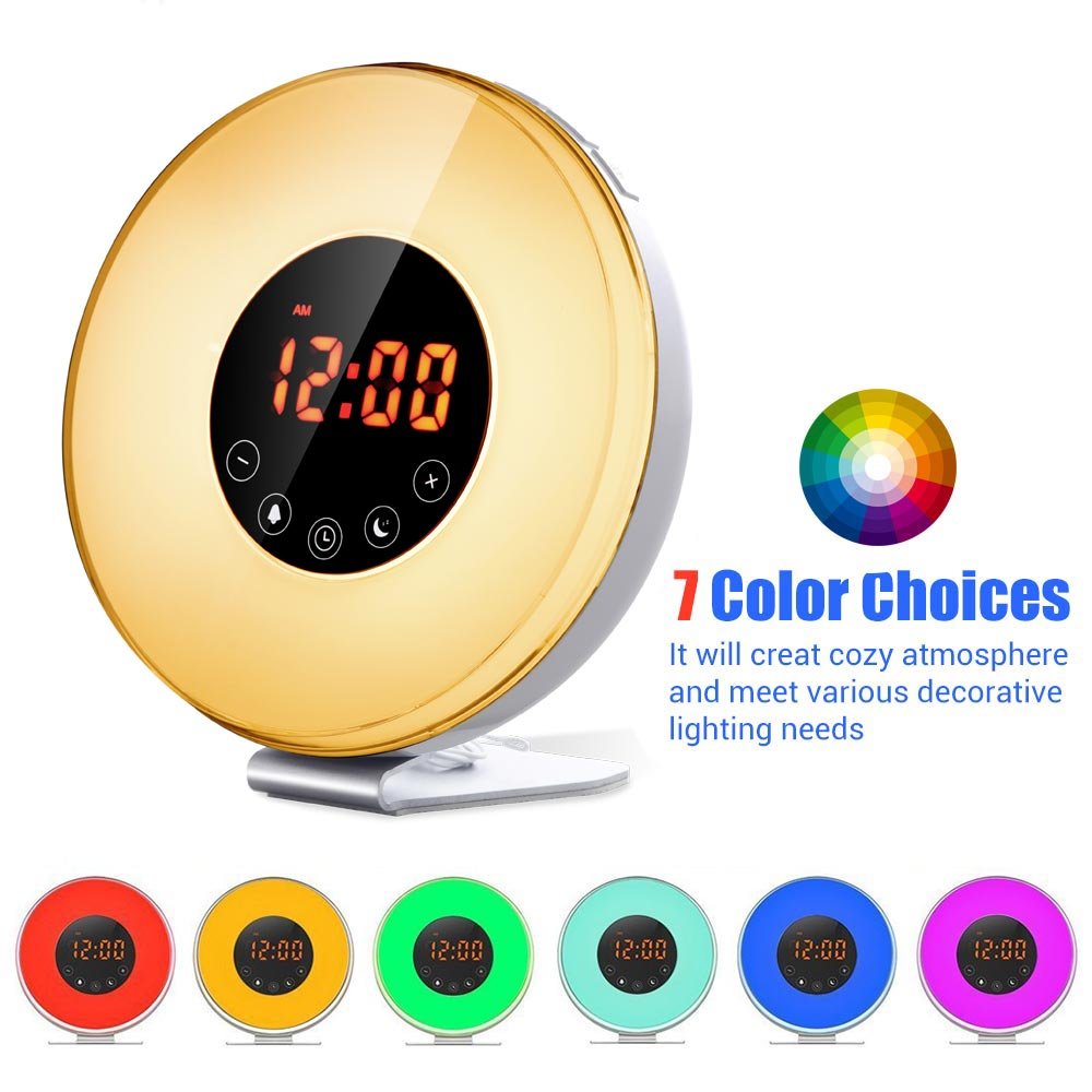 Blinngo Wake up Light Luces Despertador Radio FM Simulación Amanecer y Atardecer