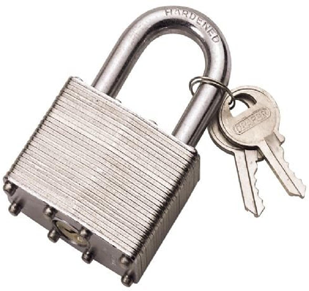 Merriway BH05831 Heavy Duty Laminated Steel Padlock, 50mm (2 inch)