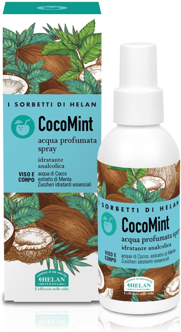 Helan I Sorbetti CocoMint Mist 100ml - Moisturising Face Body Spray Coconut Mint