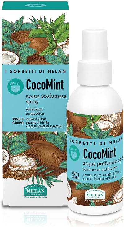 Helan I Sorbetti CocoMint Mist 100ml - Moisturising Face Body Spray Coconut Mint