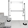 TOUGHER Ladder Leveler Pair,Ladder Accessories Tools Working on Stairs, Adjustable Ladder Leveler for Stable Platform and Ground Level for All Surfaces-Standard Version （20"）