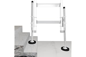 TOUGHER Ladder Leveler Pair,Ladder Accessories Tools Working on Stairs, Adjustable Ladder Leveler for Stable Platform and Gro