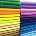 AiMay 50pcs Soft Felt Fabric Pack Felt Squares Sheets for DIY Craft Assorted Colors 1.4mm Thickness (20 cm x 20 cm)