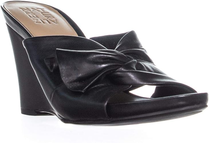 naturalizer black wedge sandals