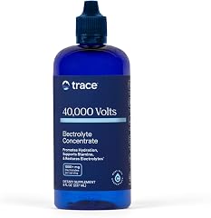 Trace Minerals 40,000 Volts Electrolyte Concentrate, 48 Servings | Ionic mineral drops for water, High bioavailability, Susta