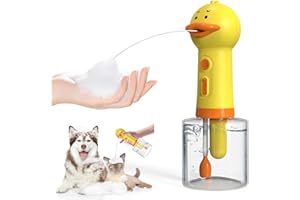 YSJILIDE Electric Foaming Shampoo Dispenser, Automatic Rechargeable Soap Dispenser for Dog/Cat Bathing, Bathroom, Kitchen Sink, Toilet Cleaning