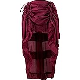 Charmian Women's Steampunk Gothic High Low Cyberpunk Skirt