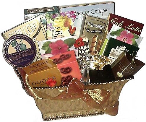 Inspirational Glass Angel & Sweets Gift Basket