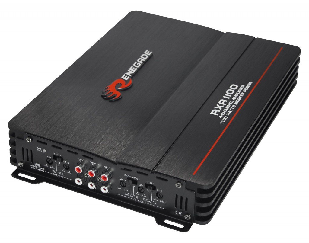 Renegade rxa1100 In-Car Amplifier – Amplifiers for Car (Black, 50 – 250 Hz 50 – 250 Hz; 0 dB) – 12