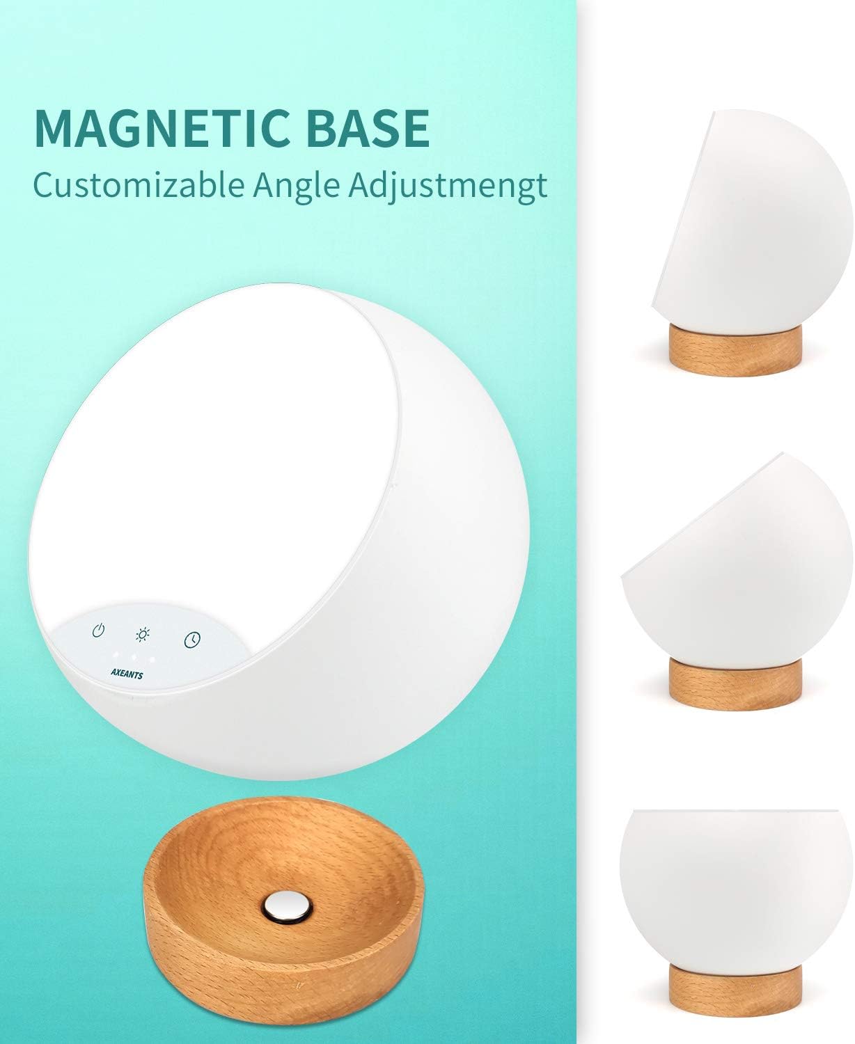 Light Therapy Lamp 10000 Lux Happy Natural Light UV-Free Touch Control with Stepless Brightness Dimming Timmer Function: Health & Personal Care