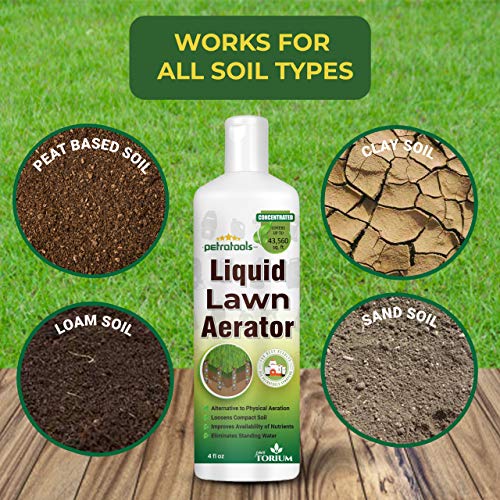 PetraTools Liquid Lawn Aerator Super Concentrate 1Acre Coverage, for