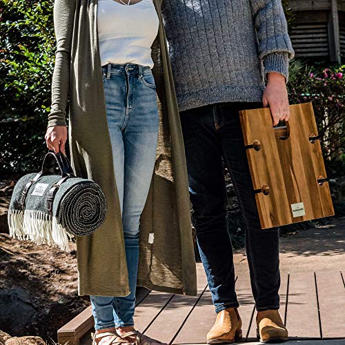 Komorebi Large Outdoor Waterproof Picnic Blanket (78"x59") Acrylic Wool