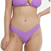 Body Glove Standard Smoothies Kendal Solid High-Cut Cheeky Bikini Bottoms for Women