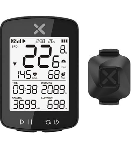 XOSS G+Gen2 GPS Bike Computer,ANT+&Bluetooth,2.2