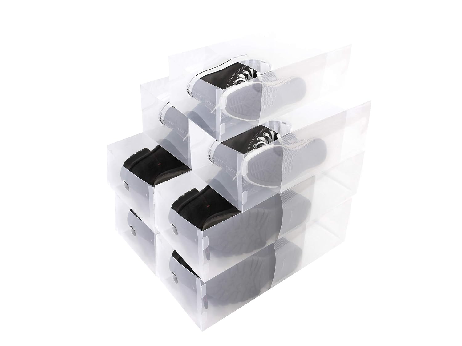 Mondeer Schuhbox Schuhregal (12 St), Faltbare Trans Produktbild-Vorschau 6