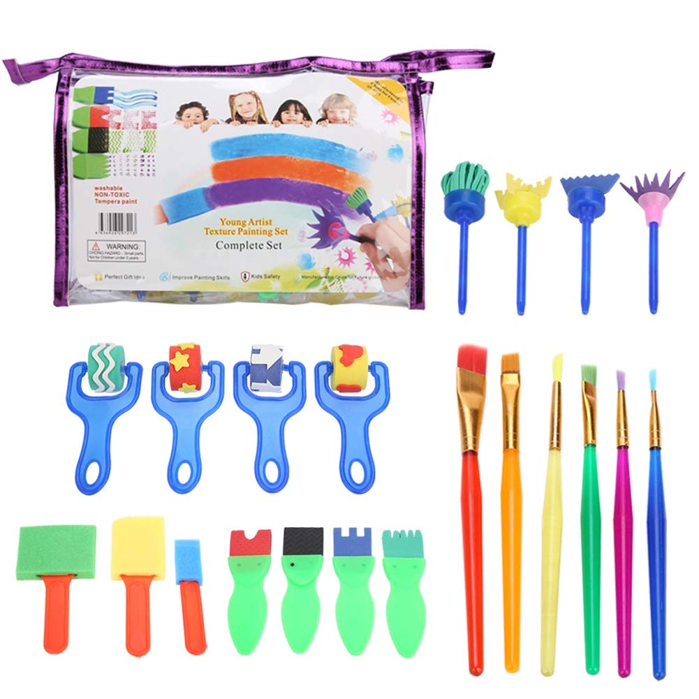 Sponge Paint Brush Painting Toy Set, Painting Toy, Little Artist