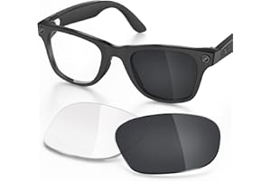 Vigamen Replacement Lenses Compatible with Ray-Ban Meta Wayfarer RW4006 50mm Smart Glasses for Women Men-Non/Polarized Lenses