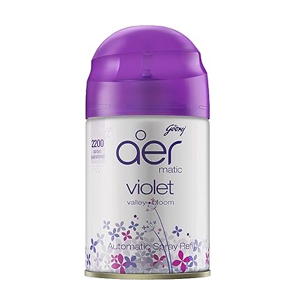 Godrej aer matic, Automatic Air Freshener Refill Pack - Violet Valley Bloom (225 ml)