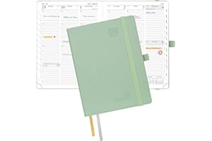 POPRUN Planner 2026-2027, 6.5'' x 8.5'', Academic Year Agenda (July 2026 - June 2027) with Hourly Time Slots, Weekly and Mont