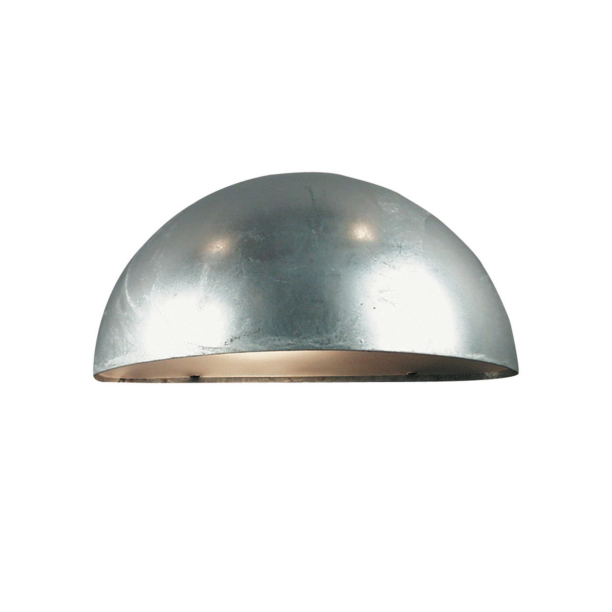 Nordlux Scorpius Outdoor Wall Light Silver Galvanized Steel E27 Coastal/Marine Safe - Garden, Patio, Entrance Mains Powered, IP33
