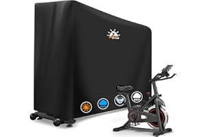 Zettum Exercise Bike Cover - 600D Bicycle Cover Waterproof & Dustproof, Heavy-Duty Stationary Bike Cover for Peloton, Schwinn, NordicTrack, Upright Bicycle Covers, All-Weather Indoor & Outdoor Use