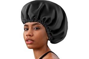 Zixsavk Adjustable Silk-Stain Hair Bonnet for Sleeping Women Hair Protector Double Layer Ideal for Natural Curly Natural Hair