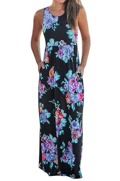 vestito canotta lungo