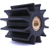 Flexible Water Pump Impeller 26000K for Sherwood / 500183 for CEF Inboard | 3972366 for Cummins QSB7.0 QSC 8.3 QSL9.0/08-34-1201 for DJ / 8159 for JMP Engine Motor