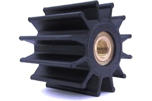 SouthMarine Flexible Water Pump Impeller 26000K for Sherwood / 500183 for CEF / 3972366 for Cummins QSB7.0 QSC 8.3 QSL9.0/08-34-1201 for DJ / 8159 for JMP Inboard Engine Motor