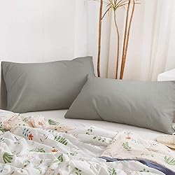 BEDSUM Microfiber Queen Pillowcases Set of 2, Soft