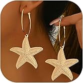 Starfish Earrings for Women Gold Starfish Stud Earrings Summer Beach Ocean Jewelry Vacation Outfits Gifts