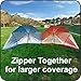 EasyGo BrellaTM -The Ultimate 2 in 1 Umbrella Shelter - Works as a Sport or Beach Canopy Tent - Opens in 5 Seconds!!!