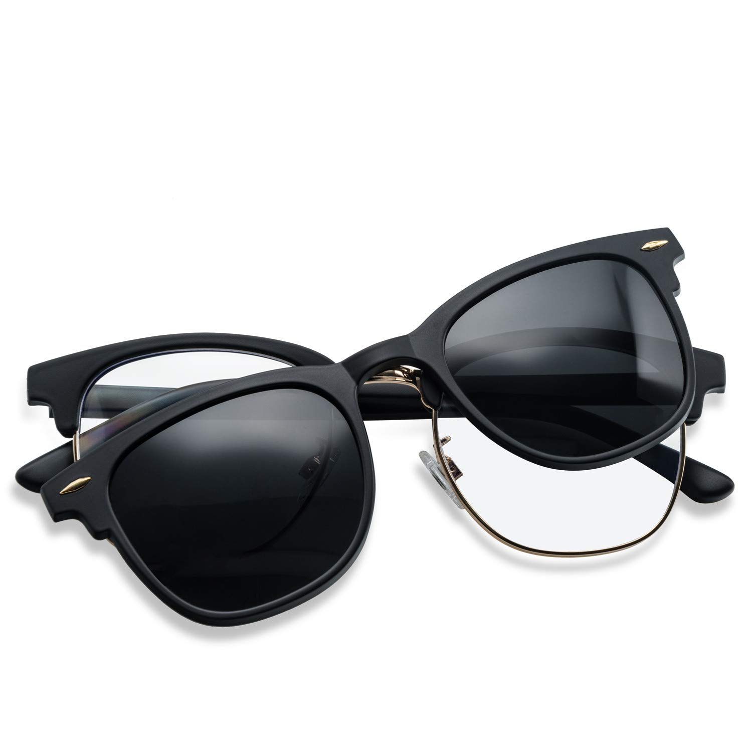 clubmaster clip on sunglasses
