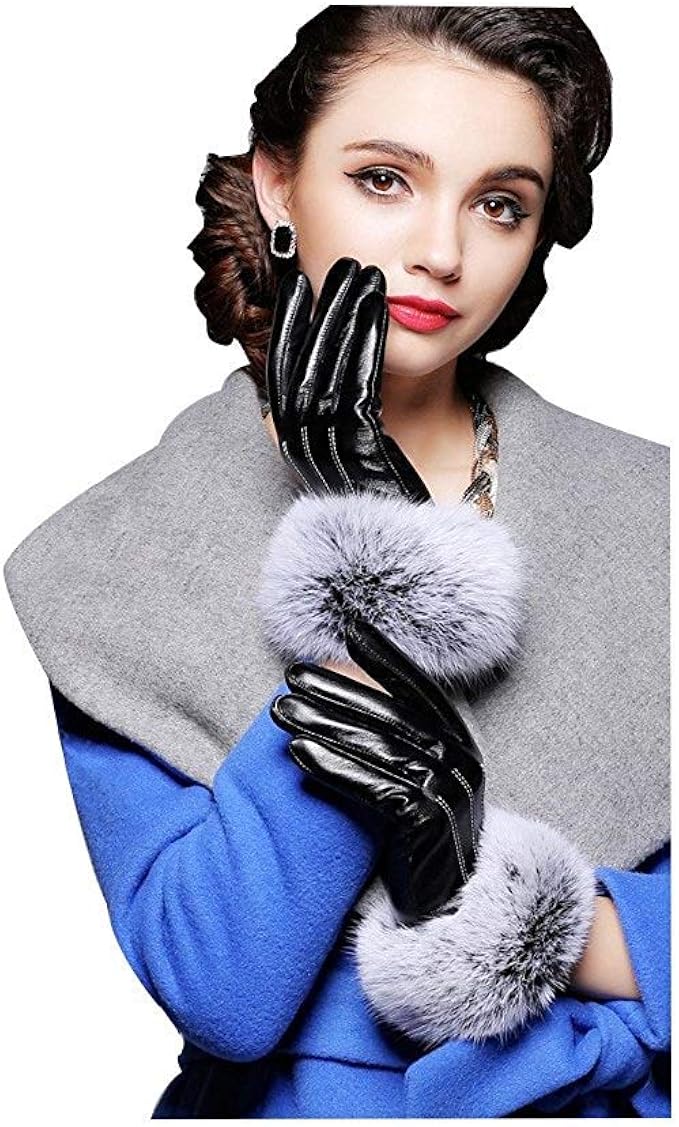 Women'S Gloves With High Quality Elegant Car Leather Comfortable Party