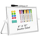 AMUSIGHT Dry Erase Magnetic White Board, 8" x