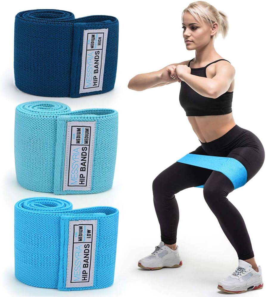 Merssyria Resistance Band Exercise Loop, Booty Resistance Bands for Legs and Butt, Non Slip Hip Workout Circle Bands Set for Women