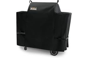 Jiesuo Grill Cover for Traeger Ironwood 650, Heavy Duty Waterproof Wood Pellet Grill Smoker Cover, Outdoor Full Length Grill Cover