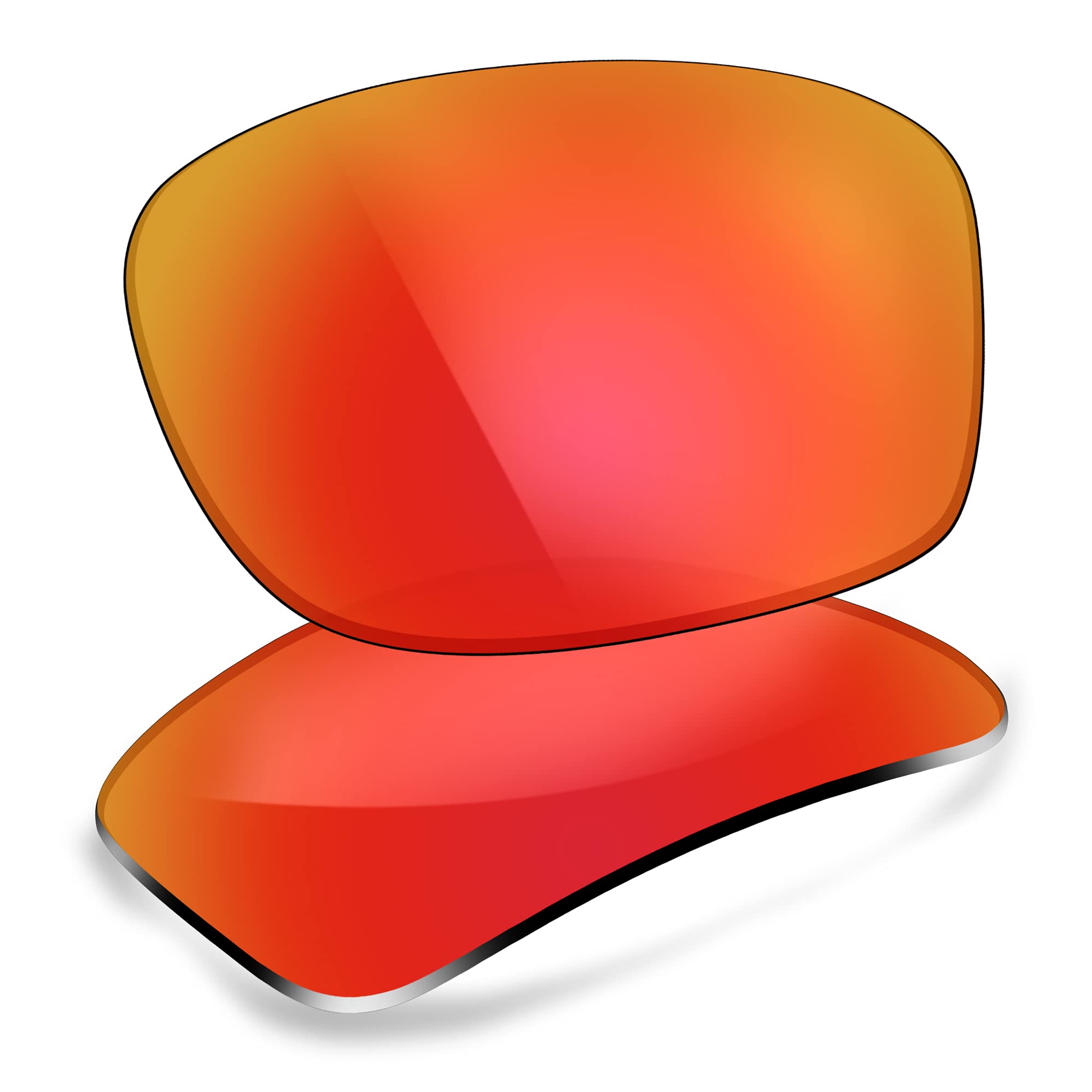 ThunderClap POLARIZED Replacement Lenses for Revo Guide II RE4073 Sunglasses - Aurora Red