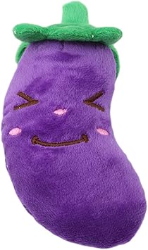 Amazon Ljslyj フルーツ野菜きしむおもちゃ犬子犬ぬいぐるみ赤唐辛子茄子サウンドペットのおもちゃ 紫色 Ljslyj おもちゃ 通販