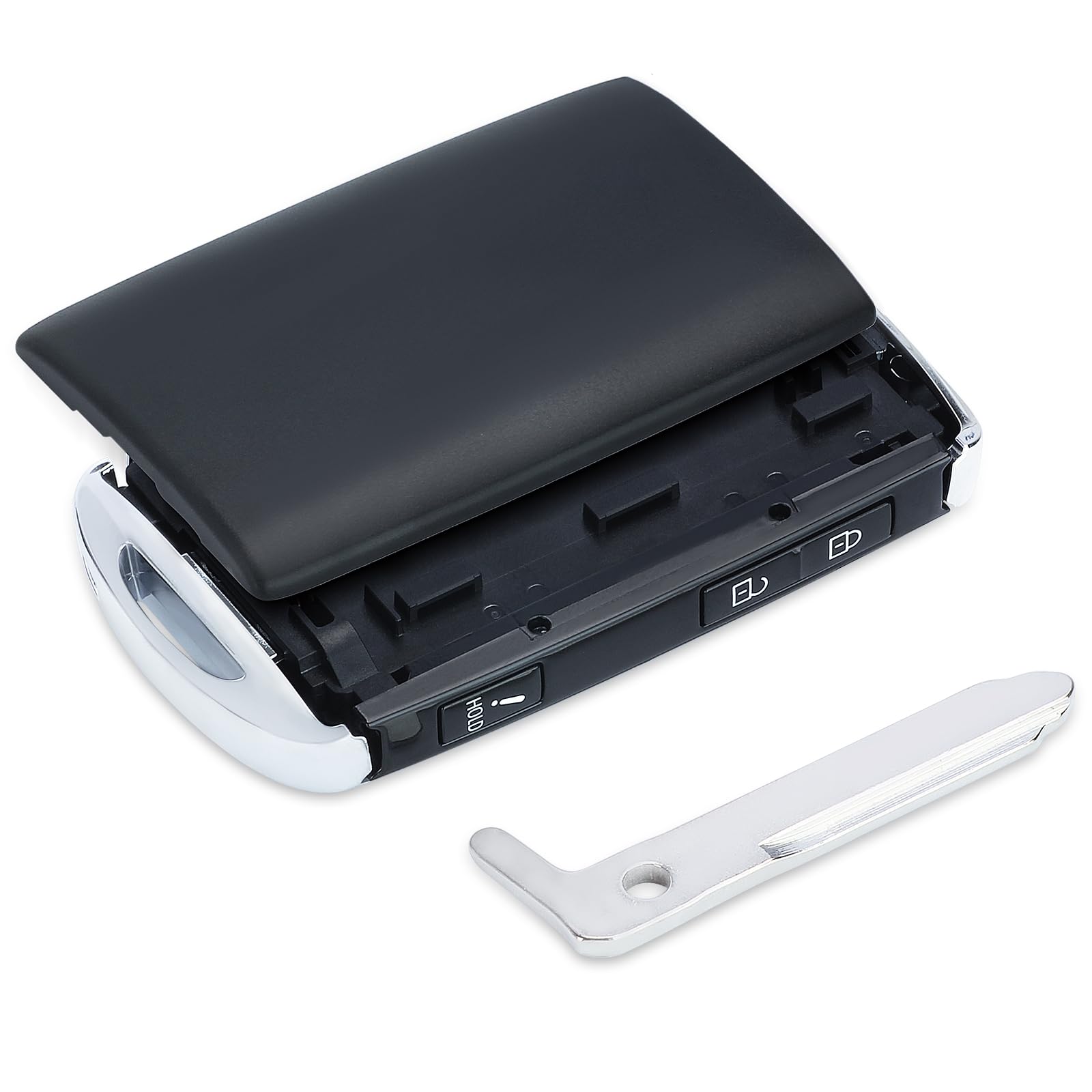 Photo 1 of **UNKNOWN DAMAGES/ MISSING PIECES** Keymall Keyles Entry Car Key Fob Case Shell Cover Replacement for Mazda CX-3 CX-5 2020 2021 WAZSKE13D03 P/N:TAYA-67-5DYB,Just a Key Shell