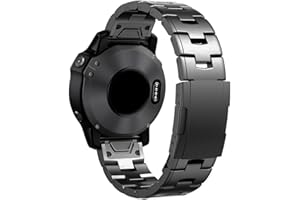 synsing 26mm Titanium Metal Quick Release WatchBand Compatible for Fenix 8 51mm/Enduro 3 51mm/Fenix 6X Pro/7X Pro/5X Plus,22mm Band for Fenix 8 47mm/E 47mm/Fenix 6 Pro/7/5 Plus/EPIX 2/Forerunner 965