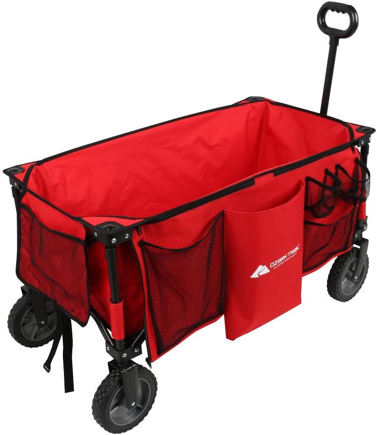 Ozark Trail Carro Plegable vagon con manija Rojo: Amazon.com.mx