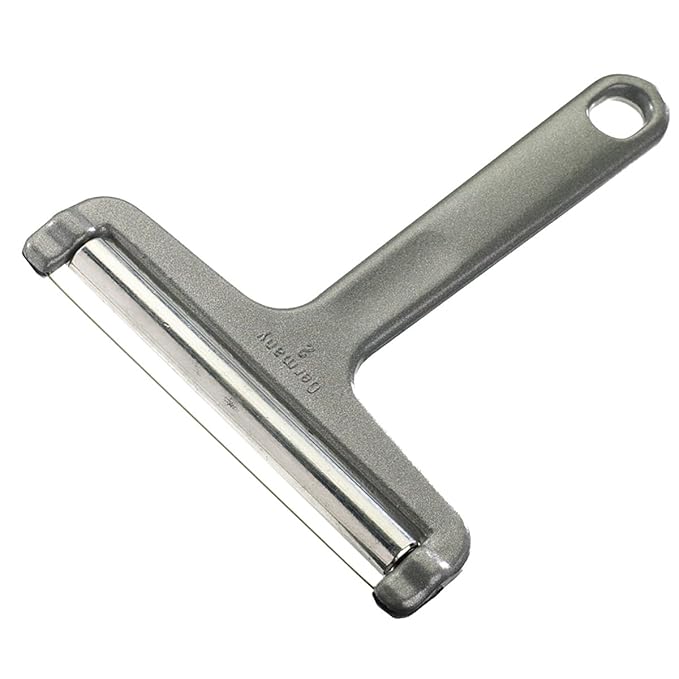 Westmark Käseschneider mit Rolle und Schneiddraht, Variable Schnittstärke, Rostfreier Edelstahl/Aluminium, Retro-Design, Roll