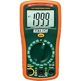 Extech EX310 Mini Digital Multimeter with NCV, 2000 Count, 9-Function | AC/DC voltage and current to 10A, resistance, diode, continuity, battery test, NCV, holster, CAT III