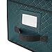 Ornament Storage Box - Flip Top Organizer Cube With 24 Individual Compartments and Dividers - For Christmas Bulbs and Decorations by Elf Stor (Green)